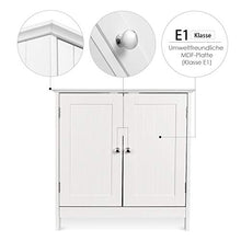 CHOUCHOU Ripiani Centrali Ripiano Scaffalatura Armadietto Bagno in Legno Bianco 2 Ante (2 x 60 x 30 cm)