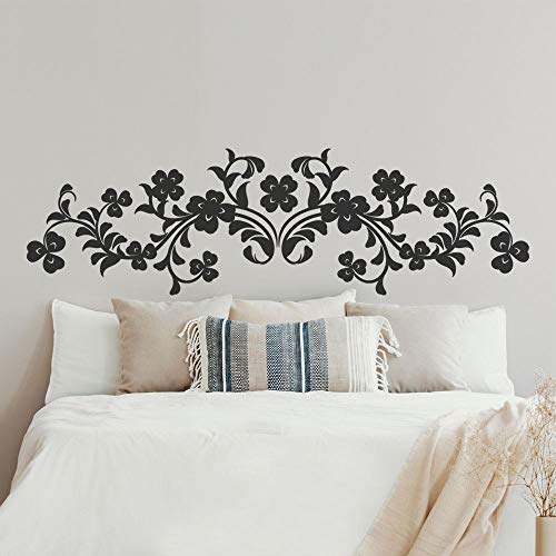 T-MK367 - Adesivi per testiera del letto, 41 x 140 cm, colore: Nero