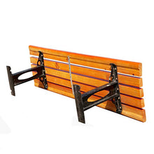 ZXF- Panchina da Esterno, Sedia per Il Tempo Libero in Legno Massello, Panchina da Terrazza con Braccioli E Schienale, per Cortile, Portici, può Ospitare 2-3 Persone