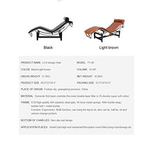 CN Cover Moderna Poltrona Reclinabile della metà del Secolo, Chaise Longue in Pelle, Angolo Reclinabile Regolabile, Forte capacità di Carico, Adatto per Il Soggiorno Dell'ufficio Giardino