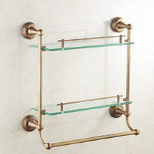 GDFEH Mensola di stoccaggio 3 Tier Bagno Scaffale per Bagno Bagno Bagno Bagno Scaffale da Parete con portasciugamani Montati a Parete 18.1x18.3x9.8 Pollici