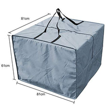 XZMAN Borsa Portaoggetti per Mobili da Giardino, 210D Borsa Portaoggetti per Cuscino per Mobili Borsa per Mobili Custodia Impermeabile Custodia Protettiva per Esterni con Cerniera, 81 × 81 × 61 cm