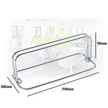 BIN Partizione della Clip dello Schermo Rimovibile Desk Divisore Morsetto Desktop Privacy Pannello Separè Clip Staffa Tabella Separatore Morsetto Consiglio per la libreria di Office,Argento