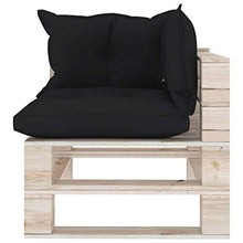 SKM Set Divani da Giardino Pallet 5 pz con Cuscini in Legno di Pino (126.54kg) -6339
