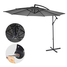 Mendler Ombrellone Giardino Spiaggia Acerra 3m Senza Base Grigio