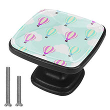 Cartoon mongolfiera 4 PCS Pomelli per Porta, Pomolo per Mobile, Pomelli per Mobili con Viti, Maniglia per Armadietto, Pomelli per Porta, Pomelli per Cassetti per Porta, Armadio, Cassetto e Credenza