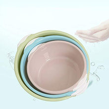 lavello - Lavabo per uso domestico bacino di plastica piccolo piatto tondo spesso lavello lavabo lavabo lavabo lavabo lavabo piccolo - Blu