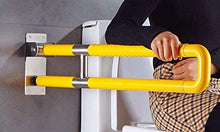 Maniglioni da Bagno Non Slip Pieghevole Supporto Maniglia della Guida, Bagno privato Servizi igienici corrimano di Sicurezza Ringhiere, Anziani e disabili Accessibilità Grain corrimano Bagno Maniglia