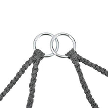 Poltrona Sospesa - Altezza Completa 140 cm - Altalena Relax Poltrona Appendibile con Carico Max. 150 kg Poltrona Sospesa per Interno/Esterno - Grigio Scuro