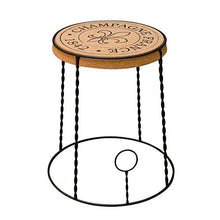 Biosughero - Set Arredamento Design winebar - Tavolino Gabbietta + 2 sgabelli Champagne in Sughero