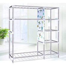 JFFFFWI Armadio Pieghevole in Tessuto Oxford con Struttura in Acciaio Inossidabile Semplice Armadio 130 * 45 * 170 (Colore: C)