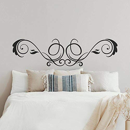 T-MK336 - Adesivi per testiera del letto, 36 x 140 cm, colore: Nero