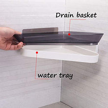&ripiano di stoccaggio Unità di scaffali, Treppiede for bagno domestico Montaggio a parete Appendiabiti di scarico ad angolo Cremagliere del bagno Ripiano di stoccaggio ripiano for WC Scaffale di fini