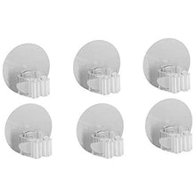 ZXCASDF Mop Appeso Manufatto Bagno Gancio Ripiano Antiscivolo Mop Appeso Impermeabile Resistente Senza Cuciture Scopa Non Perforata Porta Scopa Mop,Bianca