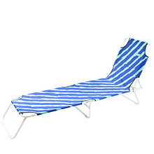 Pierre Cardin, Celeste, Linea Haiti, Lettino con Strasburgo, Mare Giardino Piscina, 188x55x24 cm