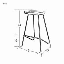 WFF Sedia da ufficio Sgabelli da bar Semplicità moderna Sedia da cucina Mobili da bar cornice metallica Sedile in legno massello Design ergonomico Sgabello alto Peso del cuscinetto 150 kg 74 cm di alt