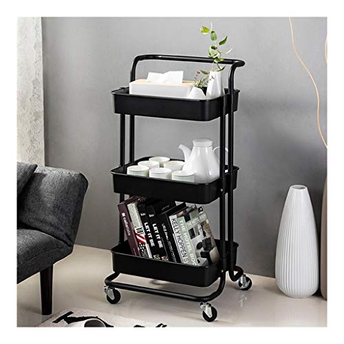LYM &ripiano di stoccaggio Moda Spesa, Cucina Rack Bagno Soggiorno Multipiano Scaffale Mobile Cintura Beauty Salon -3 Strato Scaffale di Finitura