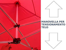 Gazebo Pieghevole 4,5x3m Alluminio piantone Esagonale Telo Rivestito PVC con Laterali