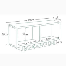 MXZBH MXZBHPortabottiglie in Legno, portabottiglie a Parete, portabottiglie con portabottiglie, Porta Noce da Cucina Peso 50 kg (Dimensioni: 90 x 15 x 30 cm)