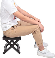 Sgabello per Doccia Sgabello da bagno Bamboo, Design orientale marrone Sgabello da bagno Pieghevole multifunzionale Stabile Stabile Durevole Protezione ambientale Sgabello da bagno Adatto per bambini