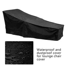 Centitenk Patio Sdraio Copertura Heavy Duty Outdoor Lawn Chairs Mobili Copertura Resistente all'Acqua - Nero