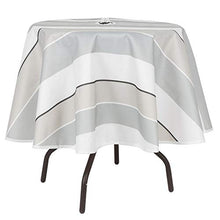 Ladieshow Tovaglia Rotonda Impermeabile 150x150cm Foro per ombrellone e Cerniera per arredo da Tavolo da Giardino