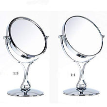 BD.Y Specchio per Trucco da 6 Pollici di Alta qualità - Specchio bifacciale Portatile/Specchio ingranditore/Specchio cosmetico 360 Gradi; Rotante