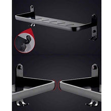 YF-SURINA Mensola portaoggetti per doccia Spazio per mensola doccia in alluminio Mensola portaoggetti per doccia, 6 mm di foratura, con 2 ganci per appendere accessori da bagno Bh8-22