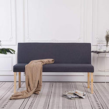 Lechnical Panca in Pino Massiccio, Pratica Panca da Interno in Fibra di Poliestere Grigio Scuro e Colore Naturale 139,5 x 54 x 85,5 cm (Larghezza x profondità x Altezza)