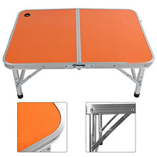 YOPOTIKA Alluminio Tavolo Pieghevole per Esterni Portatile Da Tavolo Orientabile Escursione di Campeggio di Picnic Del Computer Portatile Letto Scrivania