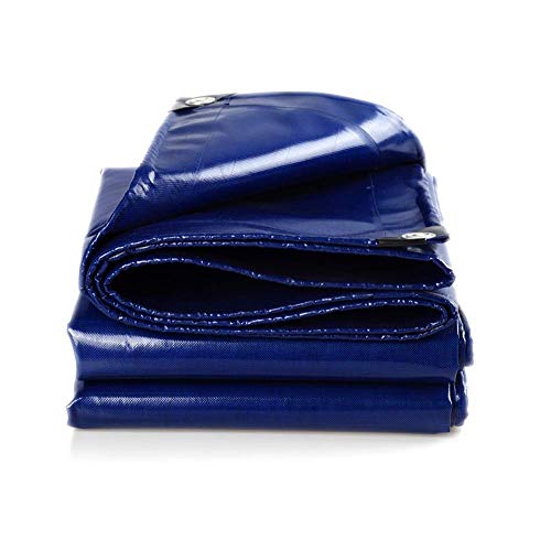 MHBGX Tela Cerata Resistente Impermeabile All'Aperto, Tela Cerata Blu Del Pvc Fatta Di Tela Cerata da 550 Grammi/Metro Quadro,un,3,8X4,8 M