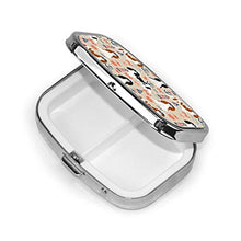 Contenitore quadrato per pillole per medicine Cavalier Nautical Cavalier Dog Fashion Pillola Organizer da viaggio per pillole integratori vitamine