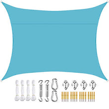 Ombreggiante Rettangolo,Tendalino Parasole Con Kit Di Fissaggio A Fune,Tettoia Per Tenda Da Sole Impermeabile Anti-UV,Per Patio Esterno Giardino Prato Pergola Decking,4 * 6m