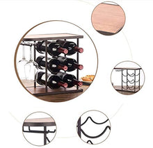 TYXL wine rack Solido Legno for Il Vino Vino Rack Cremagliera Di Esposizione Della Cremagliera Di Vetro Decorate Cremagliera Scaffale Multi-layered Vino Cremagliera Famiglia Personalità (dimensioni: 4