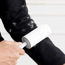 LLQM Sticky Hair Device, tearable Drum Sticky Paper, Portable Clothes Dust Sticky Roller Brush, Clothes Suction Device