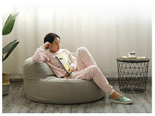 HongTeng Divani Simple Bean Bag Tatami Multi-Color Lazy Sofa Camera da Letto Balcone Creativo Wild Piccolo Divano con poggiapiedi 60 × 50 cm (Color : Gray)