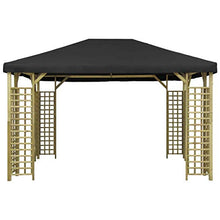Goliraya Gazebo da Giardino Gazebo 4x3 m/3x3m Struttura in Legno Impermeabile Protezione UV Tenda Giardino Sagre Eventi Mercati Esterno Disponibile in Tanti Colori Diversi