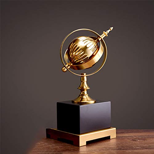 MGWA ornamenti europei scrivania studio camera decorazione globo arredamento casa armadio vino libreria soggiorno decorazione 15 * 12 * 36 cm (dimensioni: sezione corta)