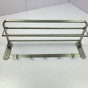 MBYW moderno minimalista alto carico portasciugamani porta asciugamani bagno portasciugamani in acciaio inox 304 spazzolato bagno multifunzione pieghevole attività di stoccaggio asciugamani rack