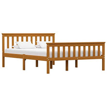 FAMIROSA Giroletto con 2 Cassetti Marrone Miele Legno di Pino 140x200 cm-0531