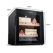 Cigar Cooler Humidor Sigaro 200 con Ripiani in Legno di Cedro Spagnolo Touch Control Display LCD Vetro Isolante Cavo a Doppio Strato