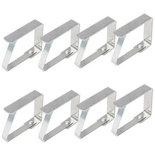 AMAZING1 - Confezione da 8 mollette per tovaglia in acciaio inox, regolabili in metallo, ideali per tavoli, buffet, piatti per alimenti, feste, barbecue, casa e giardino all'aperto