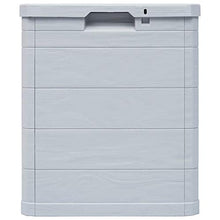 BIGTO - Scatola portaoggetti da giardino, impermeabile, in plastica, per esterni, colore: grigio chiaro, 42,5 x 44 x 50 cm