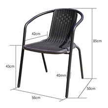 Aimir Set di Mobili da Giardino per Esterni, 5 Pezzi Sedia da Giardino in Rattan Set Componibile in Ferro Battuto Set da Conversazione da Giardino in Stile Moderno per Tutte Le Stagioni