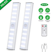 Luce per Armadio con Sensore,30LED Ricaricabile Luce Armadio Led,Dimmerabile Lampada per Armadio USB Lampada Guardaroba Lampada Luce Dell'armadio Montaggio a Parete per Armadio,Scale,Garage