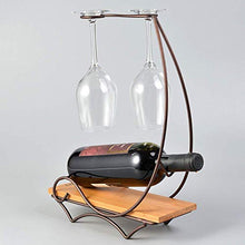 Vino portabottiglie supporto della cremagliera del vino ripiano del vino del supporto della cremagliera Rack Retro Style Red Wine Rack Uva Liquore Shelf Capovolto Wine Glass cremagliera del calice, WT