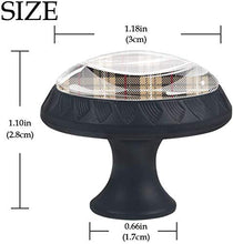 Fantasia scozzese marrone caffè Pomelli per Porta Set di 4 Pomelli per Mobili Manopole per Cassetti Cucina Armadio Vetro