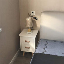 Hacrft Comodino, Camera da Letto Comodino Comodino in Legno Nightstand Senza Assemblato Cassetto Notturno Stand Leggero 4 Dimensioni Armadietto (Color : White, Size : 30 * 34 * 54CM)