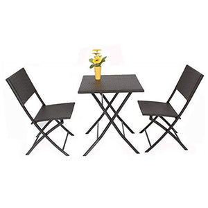 Attrezzatura quotidiana Set di mobili per veranda da patio Combinazione di sedie e tavolo in rattan per esterni Cortile per il tempo libero Balcone da giardino Tavoli e sedie in rattan Mobili in ra