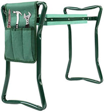 Inginocchiatoio panchina con morbido cuscinetto portatile sgabello da giardinaggio con grande tasca per attrezzi per il giardinaggio resistente pieghevole sgabelli da giardino